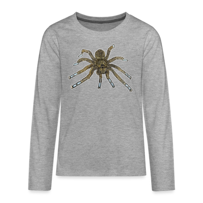Teenager Longsleeve Idiothele mira - Grau meliert