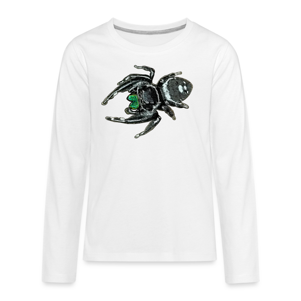 Teenager Longsleeve Phidippus regius White Bahamas male - weiß