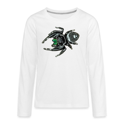 Teenager Longsleeve Phidippus regius White Bahamas male - weiß