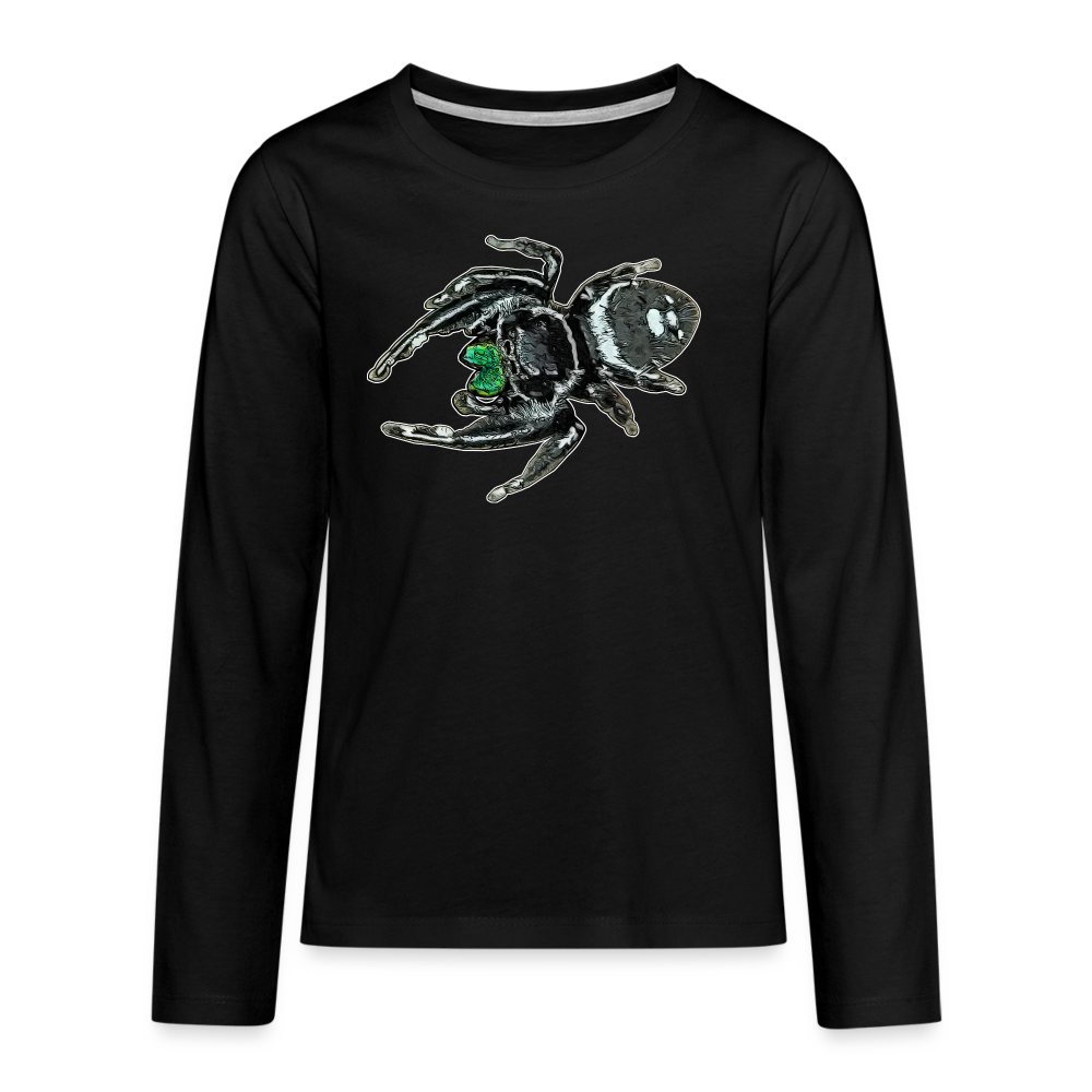 Teenager Longsleeve Phidippus regius White Bahamas male - Schwarz