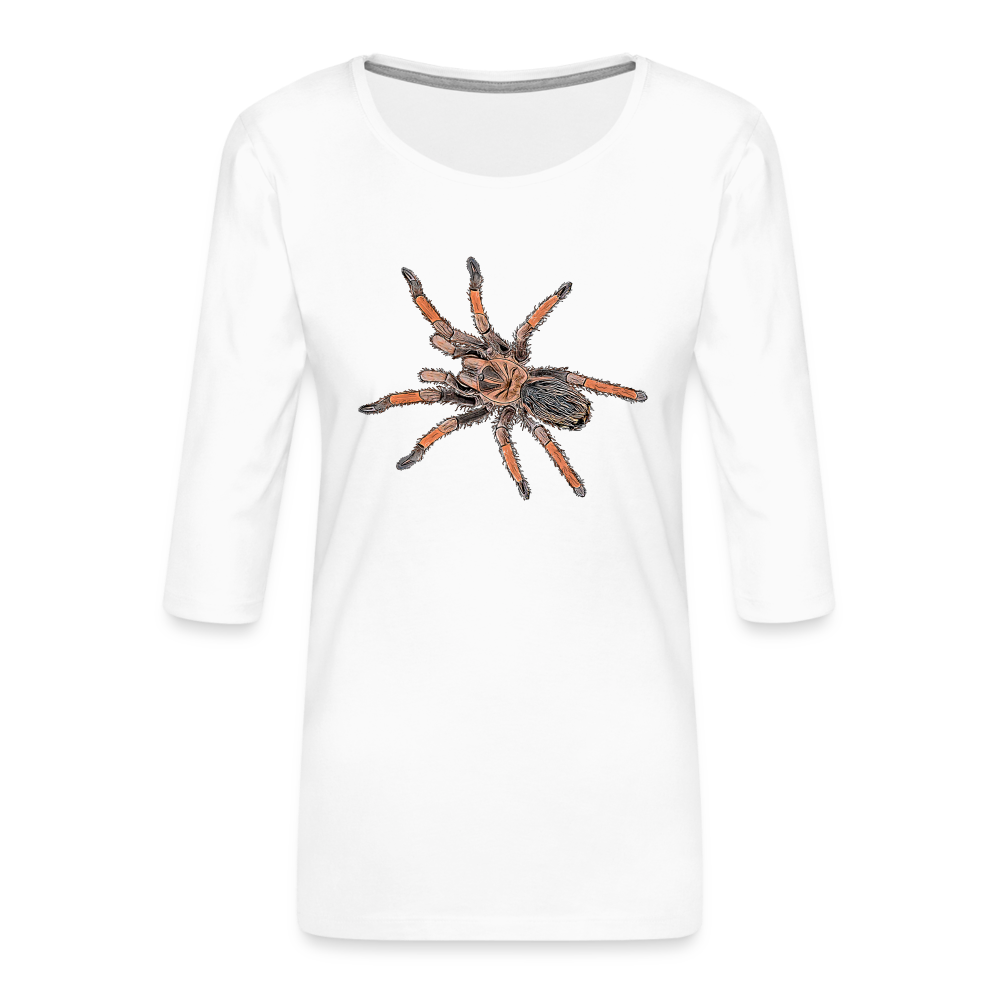 Frauen 3/4-Arm Shirt Brachypelma emilia - weiß