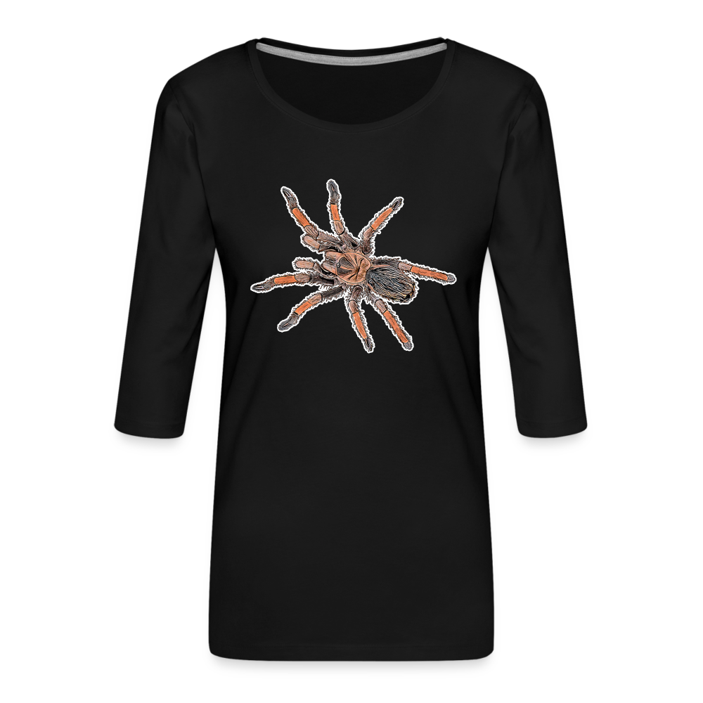 Frauen 3/4-Arm Shirt Brachypelma emilia - Schwarz