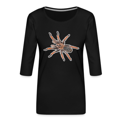 Frauen 3/4-Arm Shirt Brachypelma emilia - Schwarz