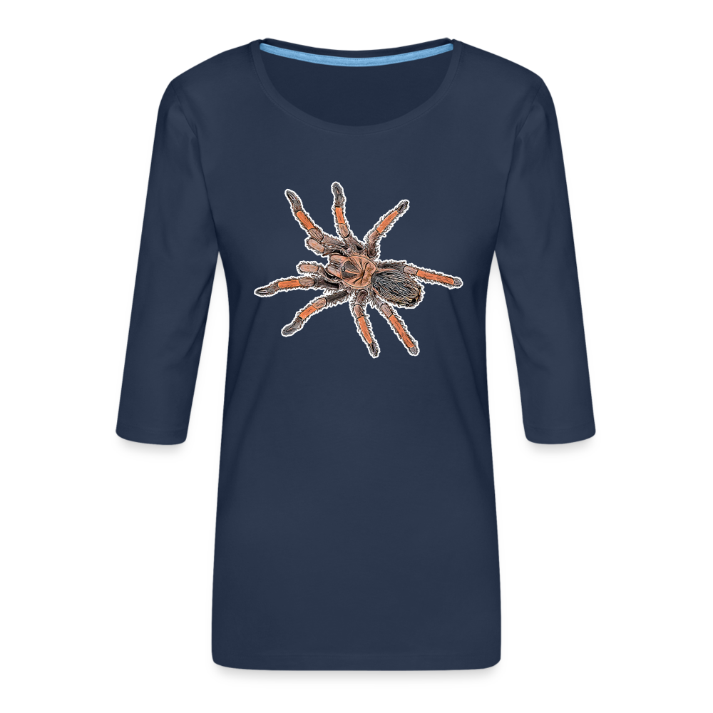 Frauen 3/4-Arm Shirt Brachypelma emilia - Navy