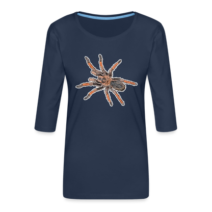 Frauen 3/4-Arm Shirt Brachypelma emilia - Navy