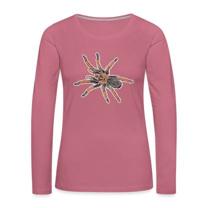 Frauen Longsleeve Brachypelma emilia - Malve