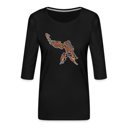 Frauen 3/4-Arm Shirt Phyllocrania paradoxa male - Schwarz