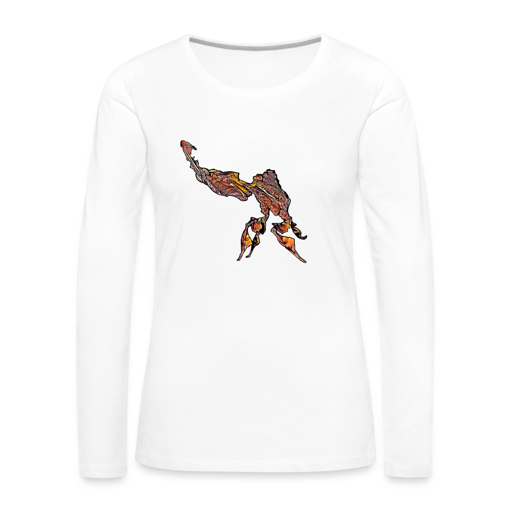 Frauen Longsleeve Phyllocrania paradoxa male - weiß