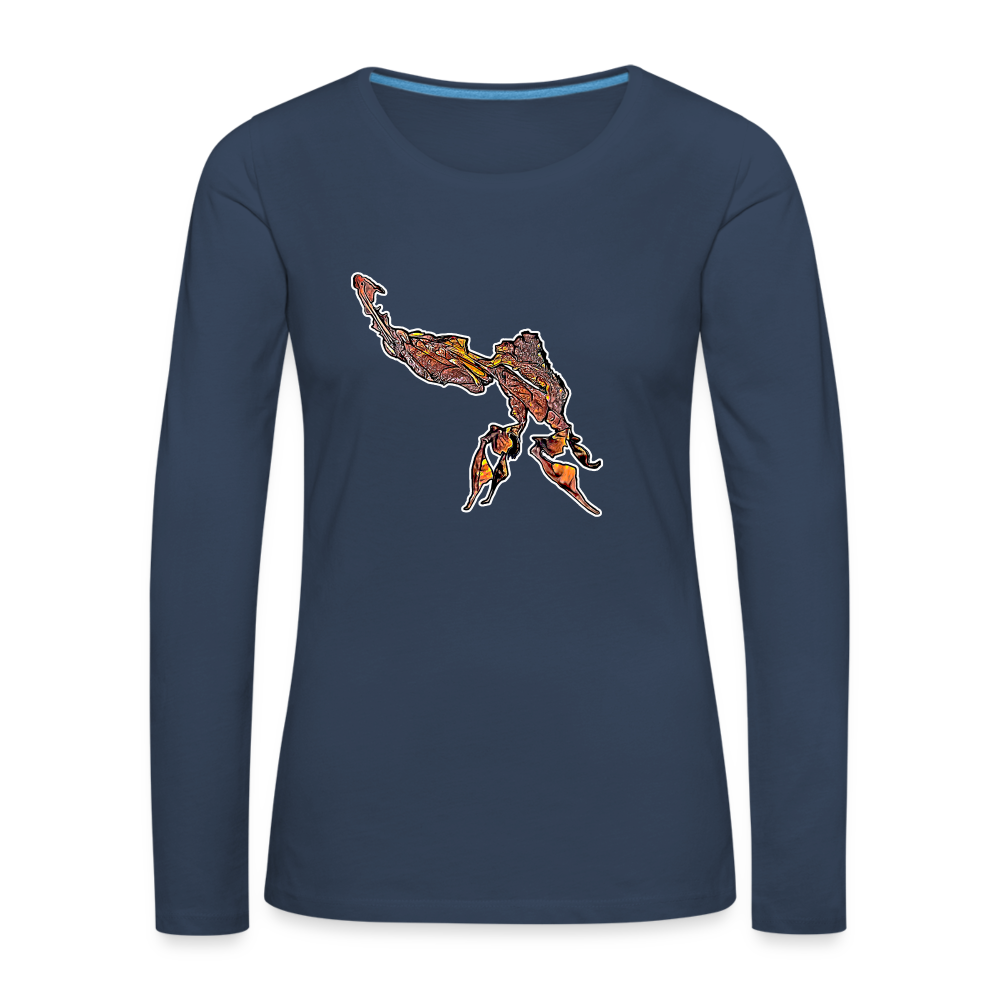 Frauen Longsleeve Phyllocrania paradoxa male - Navy