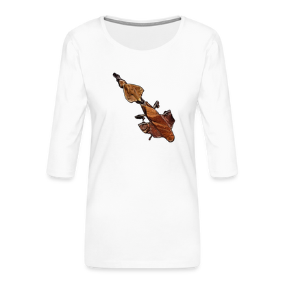 Frauen 3/4-Arm Shirt Phyllocrania paradoxa female - weiß