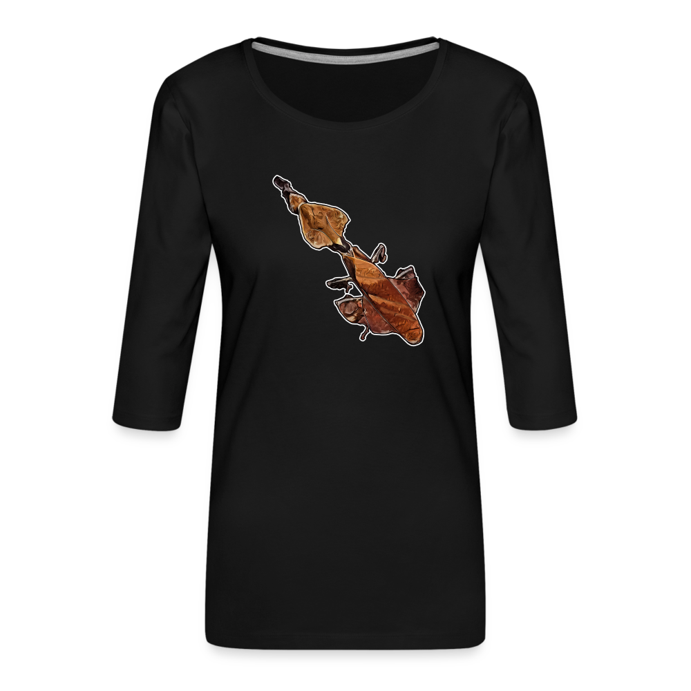 Frauen 3/4-Arm Shirt Phyllocrania paradoxa female - Schwarz