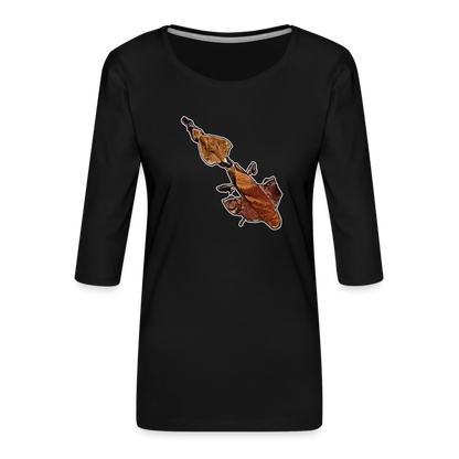 Frauen 3/4-Arm Shirt Phyllocrania paradoxa female - Schwarz