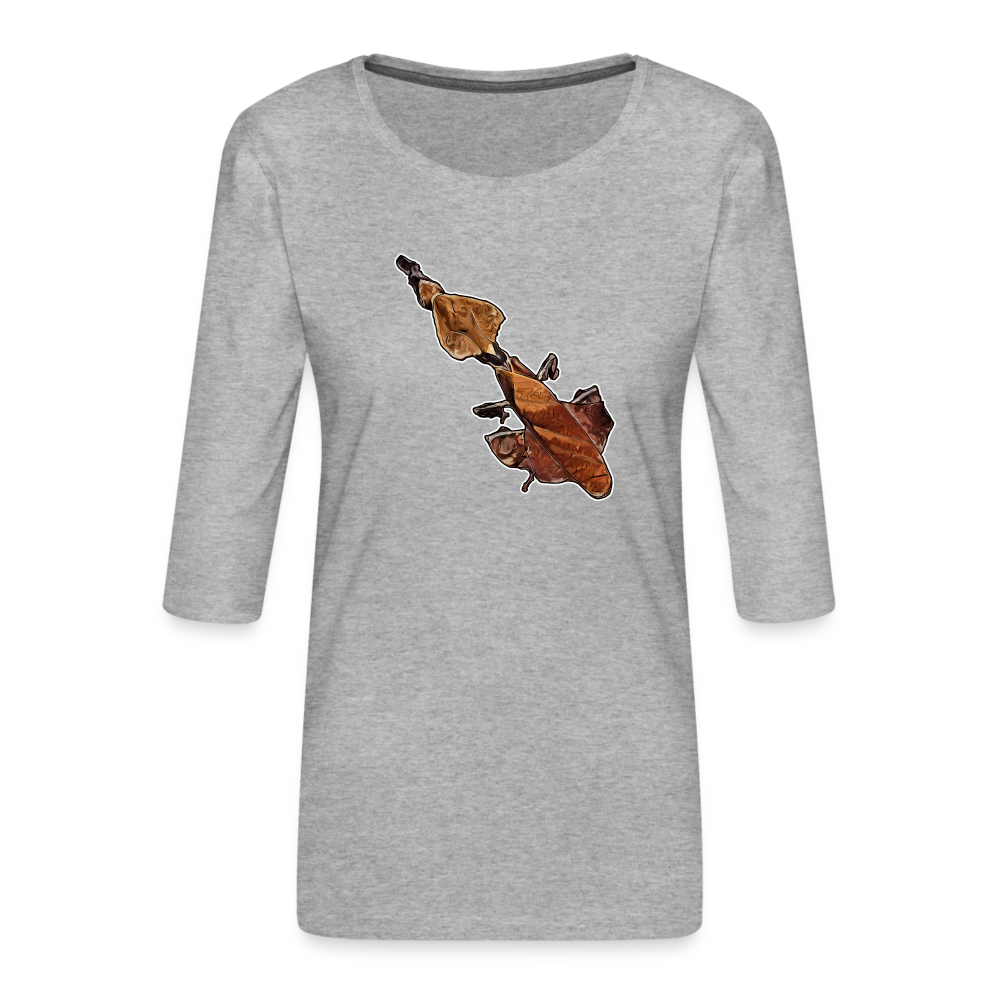 Frauen 3/4-Arm Shirt Phyllocrania paradoxa female - Grau meliert