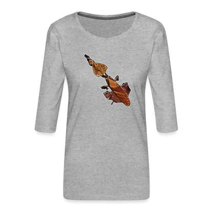 Frauen 3/4-Arm Shirt Phyllocrania paradoxa female - Grau meliert