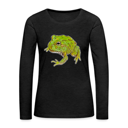 Frauen Longsleeve Ceratophrys cranwelli Peppermint Blue - Anthrazit