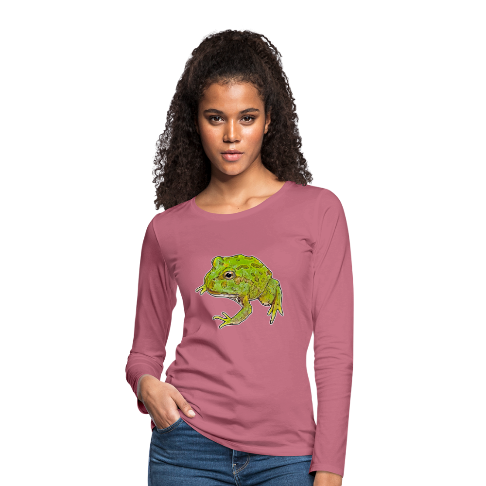 Frauen Longsleeve Ceratophrys cranwelli Peppermint Blue - Malve