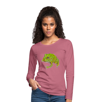 Frauen Longsleeve Ceratophrys cranwelli Peppermint Blue - Malve