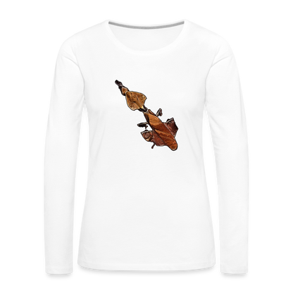 Frauen Langarmshirt Phyllocrania paradoxa female - weiß