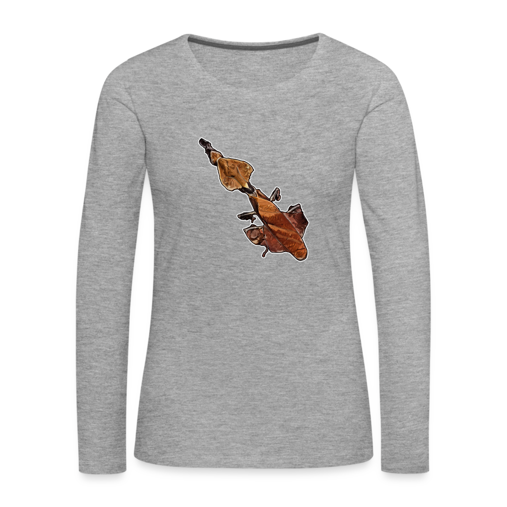 Frauen Langarmshirt Phyllocrania paradoxa female - Grau meliert