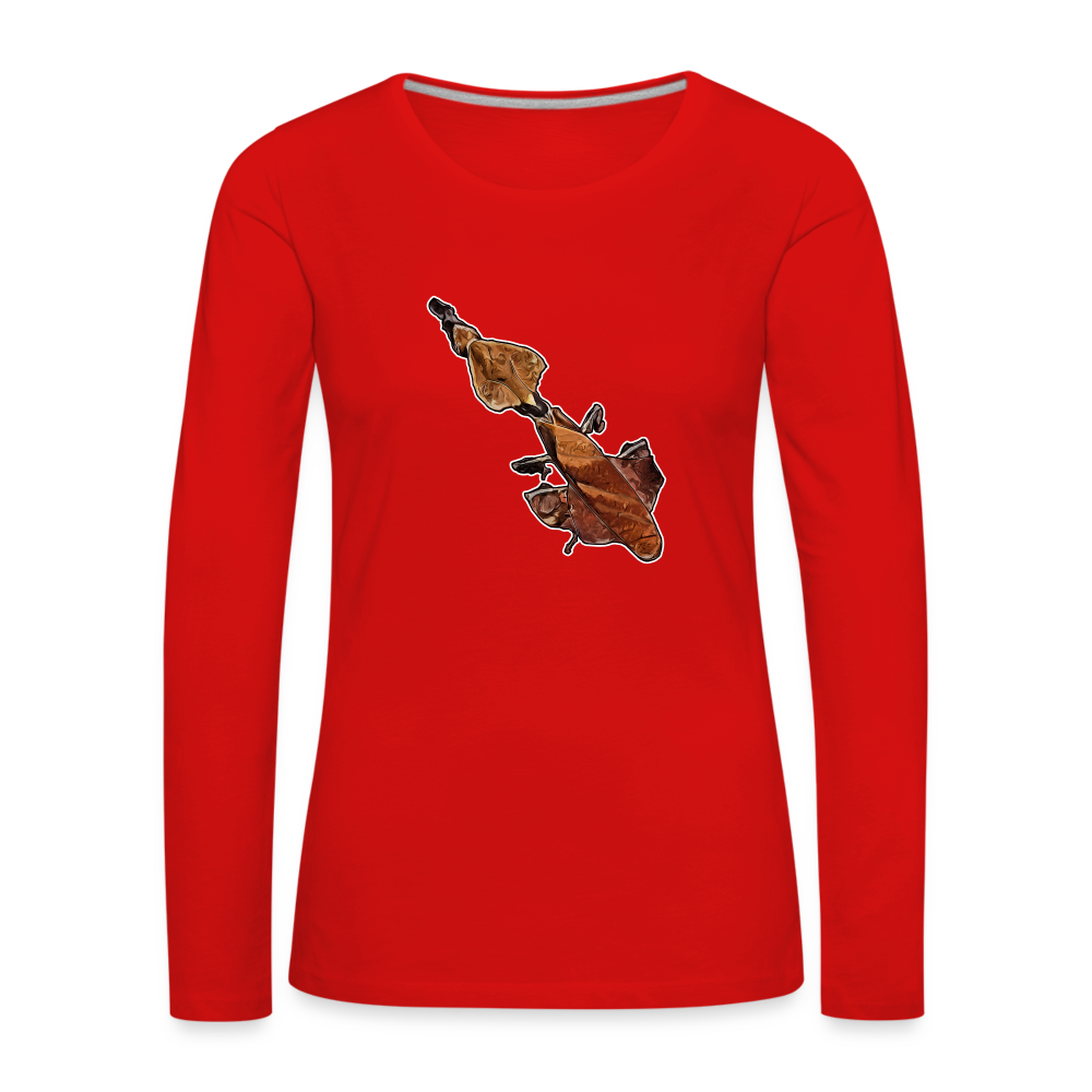 Frauen Langarmshirt Phyllocrania paradoxa female - Rot