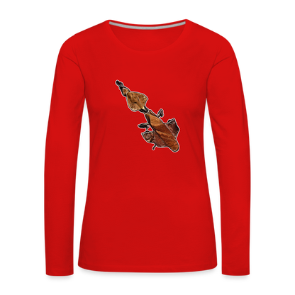 Frauen Langarmshirt Phyllocrania paradoxa female - Rot