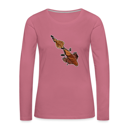 Frauen Langarmshirt Phyllocrania paradoxa female - Malve