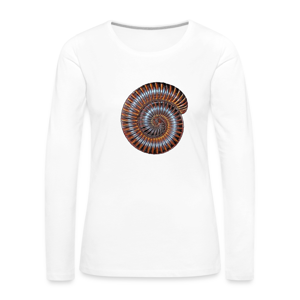 Frauen Longsleeve Archispirostreptus gigas - weiß