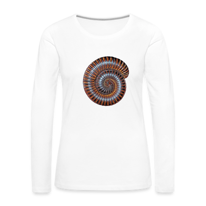 Frauen Longsleeve Archispirostreptus gigas - weiß