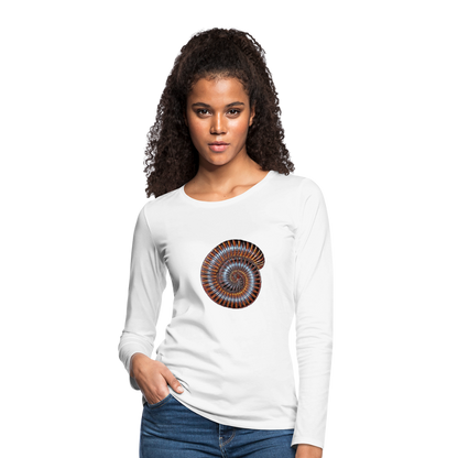 Frauen Longsleeve Archispirostreptus gigas - weiß