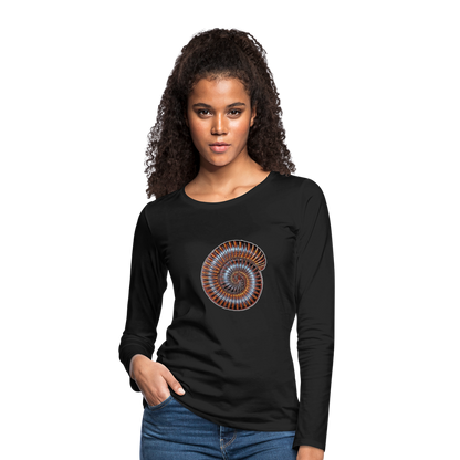 Frauen Longsleeve Archispirostreptus gigas - Schwarz