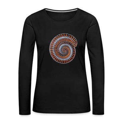 Frauen Longsleeve Archispirostreptus gigas - Schwarz