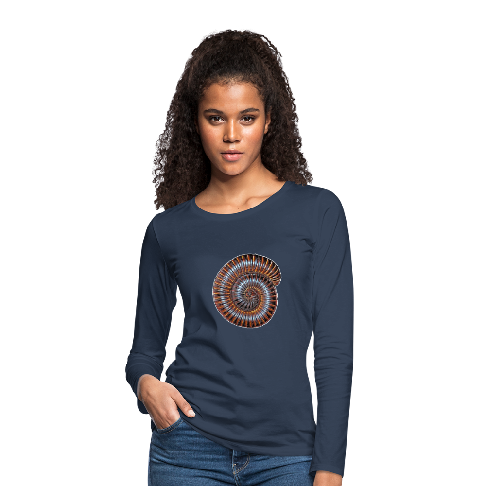 Frauen Longsleeve Archispirostreptus gigas - Navy
