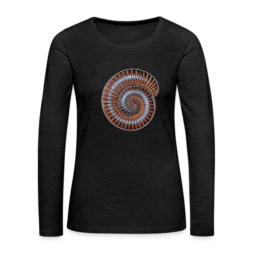 Frauen Longsleeve Archispirostreptus gigas - Anthrazit