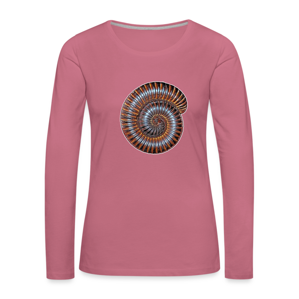 Frauen Longsleeve Archispirostreptus gigas - Malve