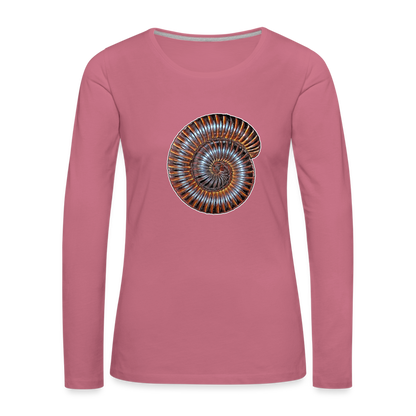 Frauen Longsleeve Archispirostreptus gigas - Malve