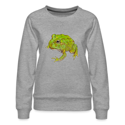 Frauen Pullover Ceratophrys cranwelli Peppermint Blue - Grau meliert