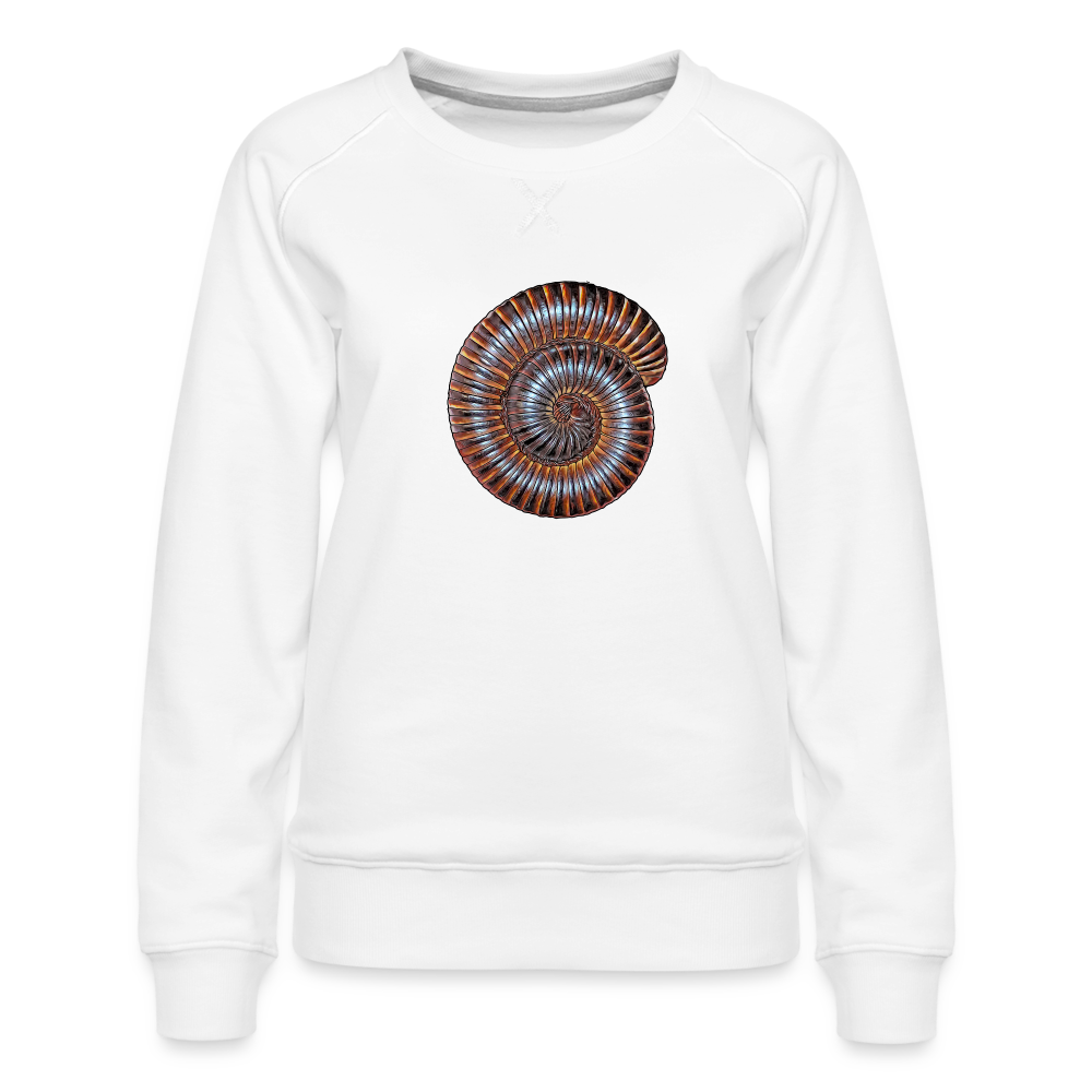 Frauen Pullover Archispirostreptus gigas - weiß