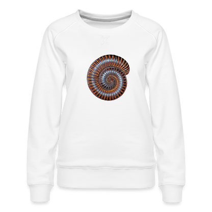 Frauen Pullover Archispirostreptus gigas - weiß