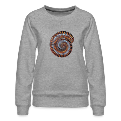 Frauen Pullover Archispirostreptus gigas - Grau meliert