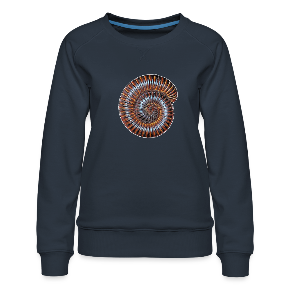 Frauen Pullover Archispirostreptus gigas - Navy