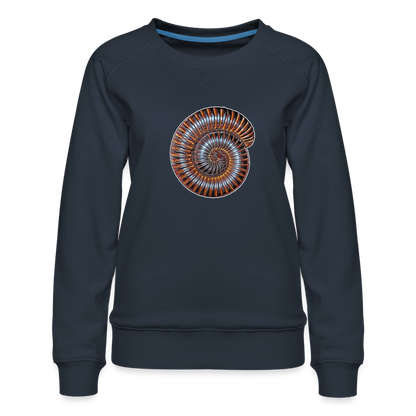 Frauen Pullover Archispirostreptus gigas - Navy