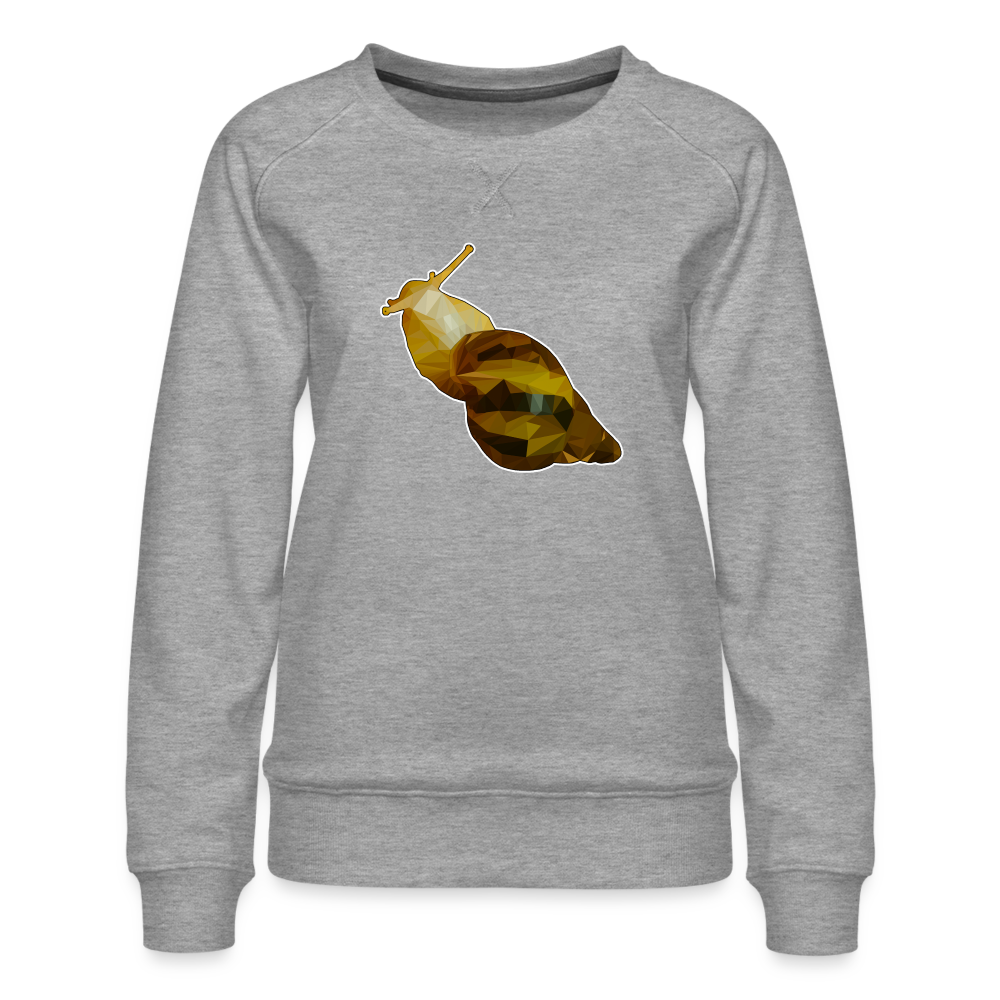 Frauen Pullover Achatina reticulata Low Poly - Grau meliert