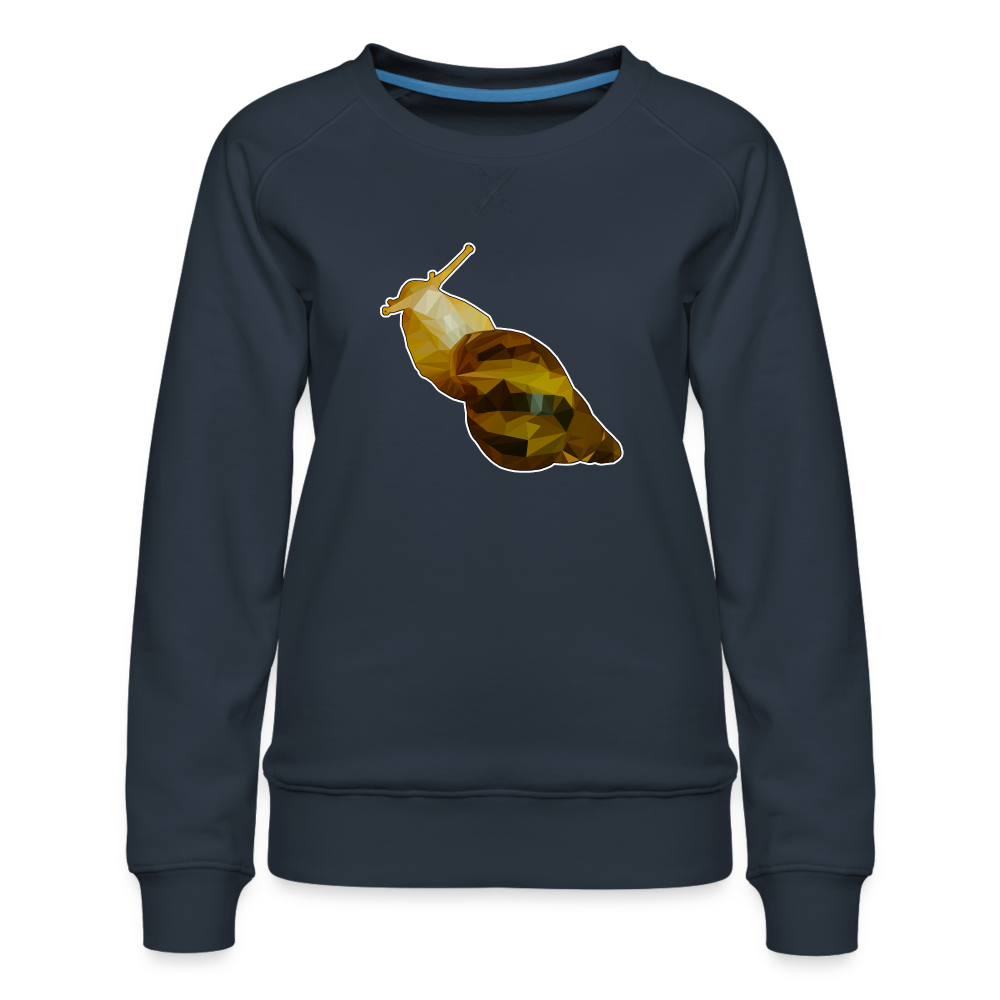 Frauen Pullover Achatina reticulata Low Poly - Navy