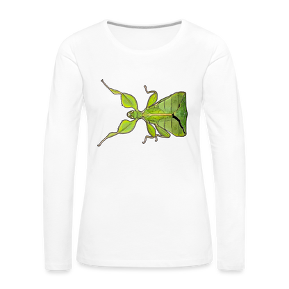 Frauen Longsleeve Phyllium philippinicum female - weiß