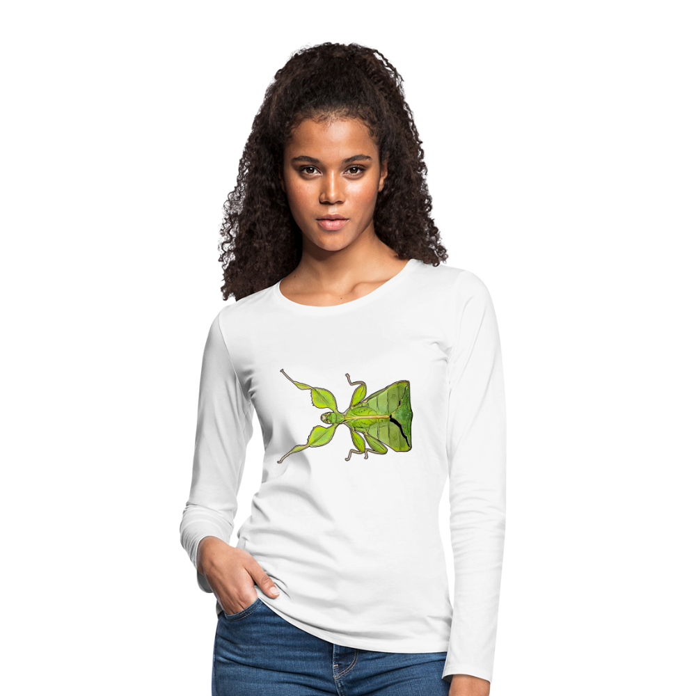 Frauen Longsleeve Phyllium philippinicum female - weiß