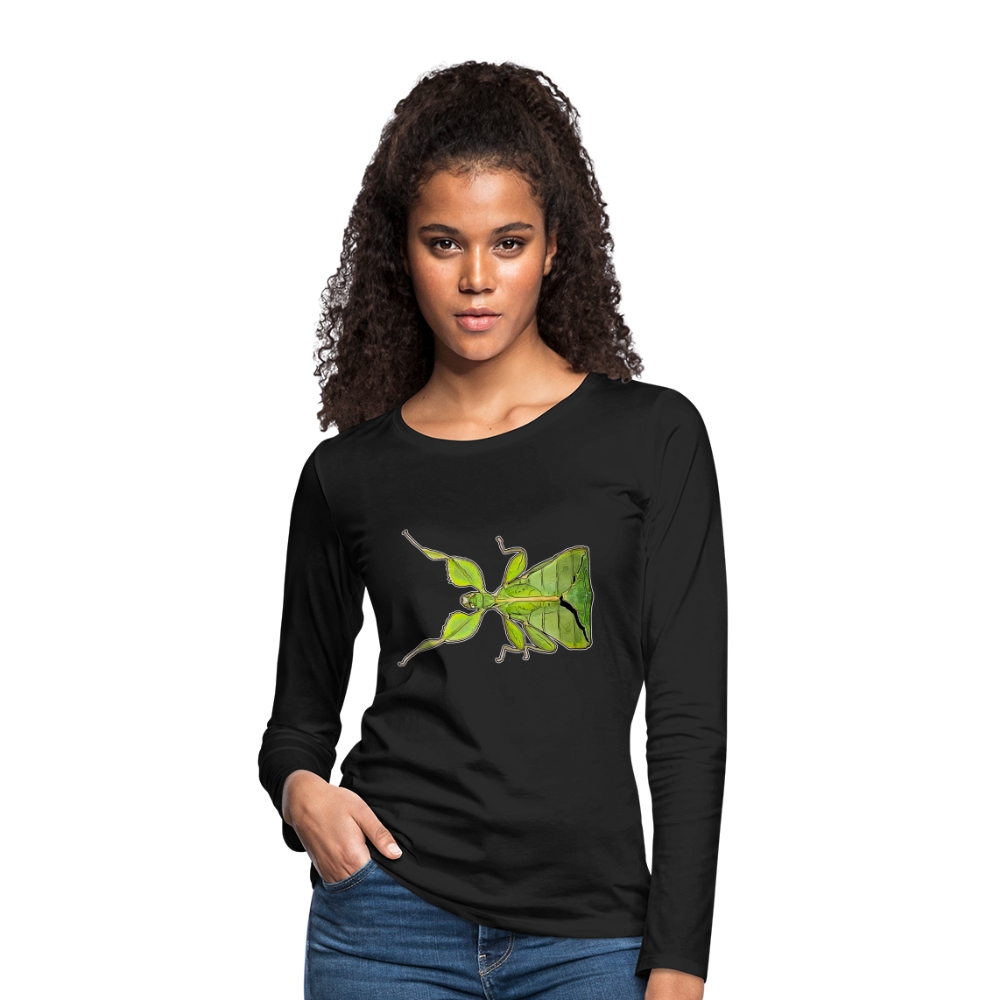 Frauen Longsleeve Phyllium philippinicum female - Schwarz