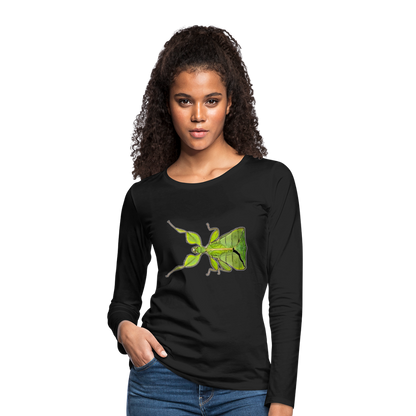Frauen Longsleeve Phyllium philippinicum female - Schwarz