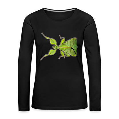 Frauen Longsleeve Phyllium philippinicum female - Schwarz