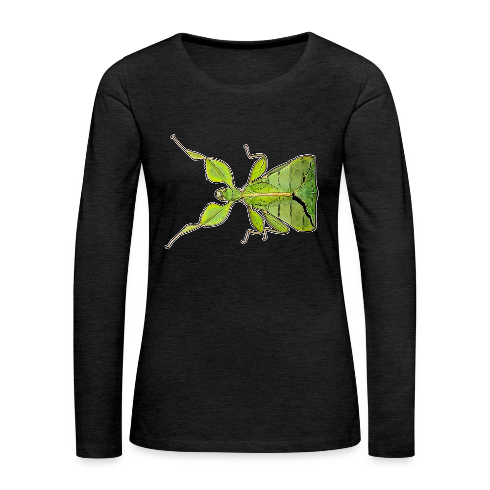 Frauen Longsleeve Phyllium philippinicum female - Anthrazit