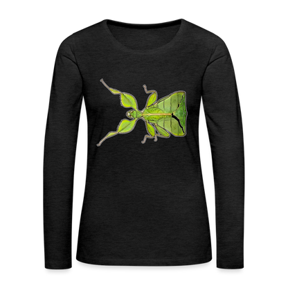 Frauen Longsleeve Phyllium philippinicum female - Anthrazit